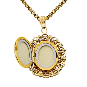 9ct gold 8.6g 16 inch Locket with chain